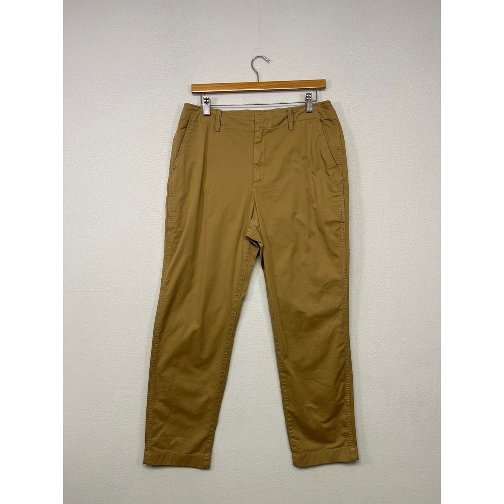Dark Academia GAP Womens 12 Brown Downtown Khaki Tapered Chino Pants